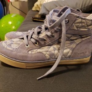Coach high top shoes